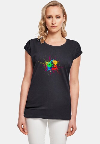 Ladies Color Splash Player Extended Shoulder Tee