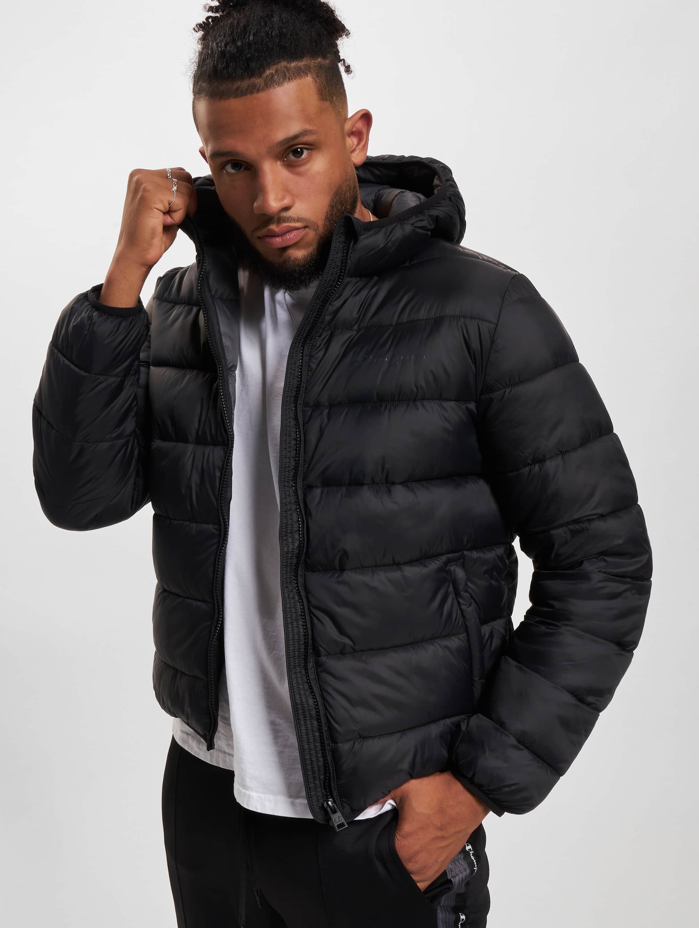 Champion hooded padded jacket hotsell