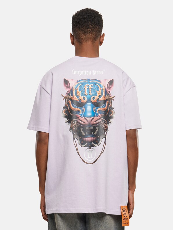 Forgotten Faces Ancient Tiger Mask Oversize T-Shirts-0