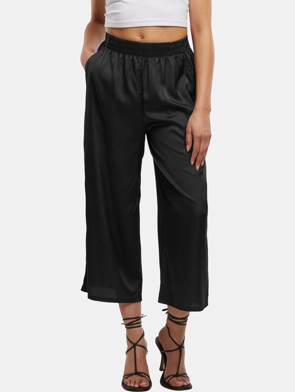 Ladies Satin Wide Leg-0