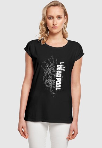 Ladies Deadpool - Lady Outline T-Shirt