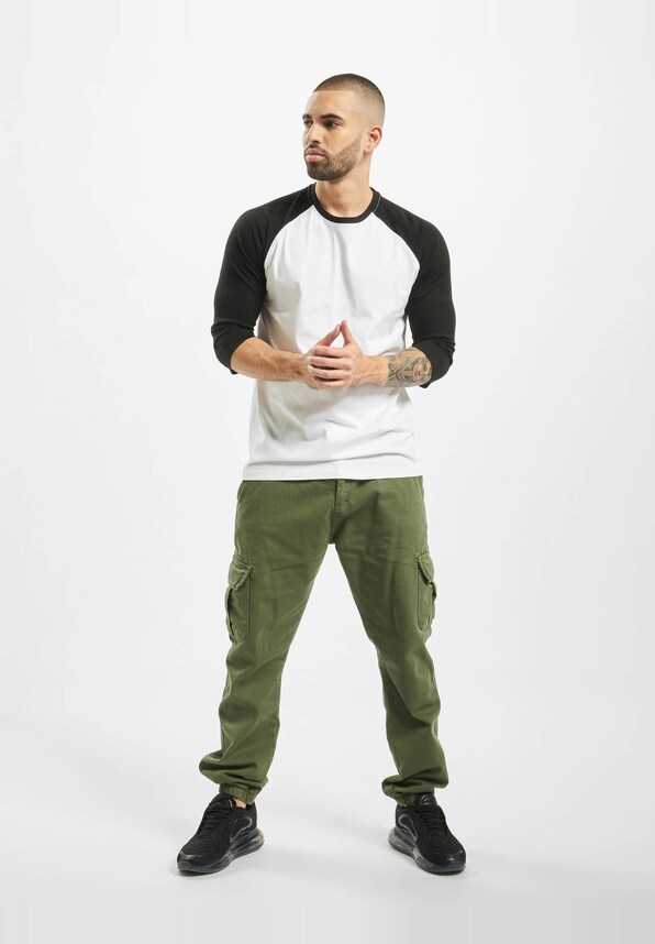 Urban Classics Contrast 3/4 Sleeve Raglan Tee-3