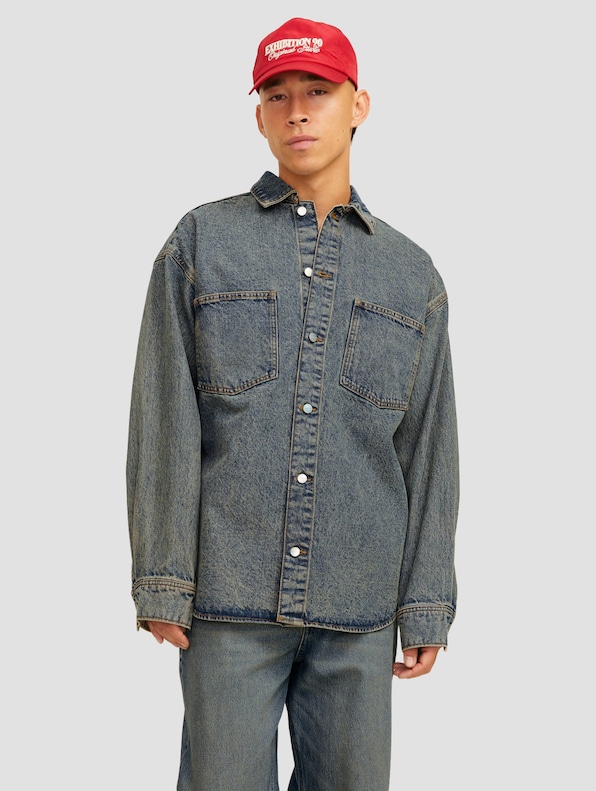 Jack & Jones Henry Denim Overshirt Hemden-0