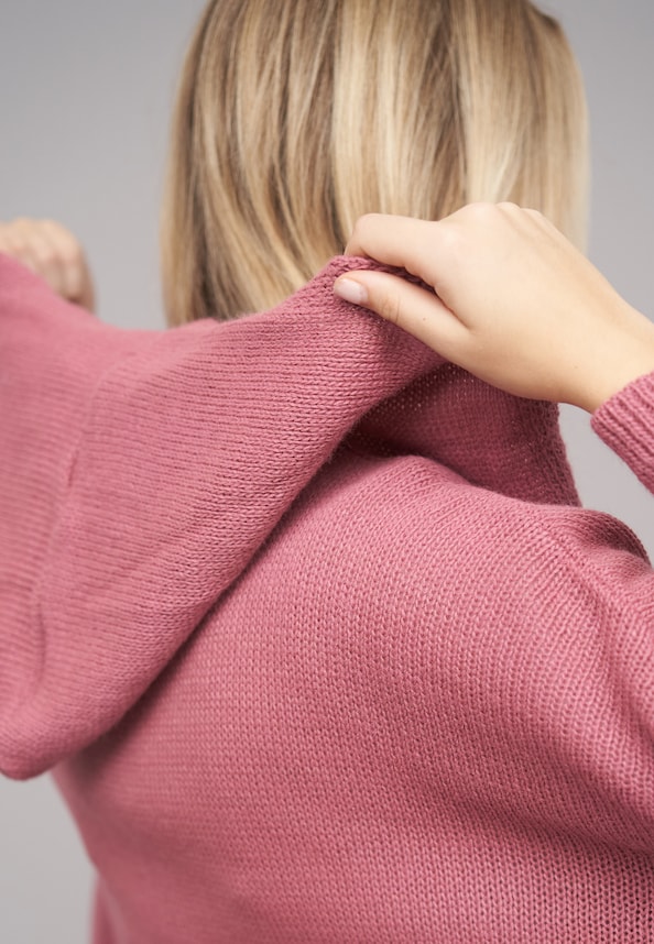 Knit Cardigan with hood-5