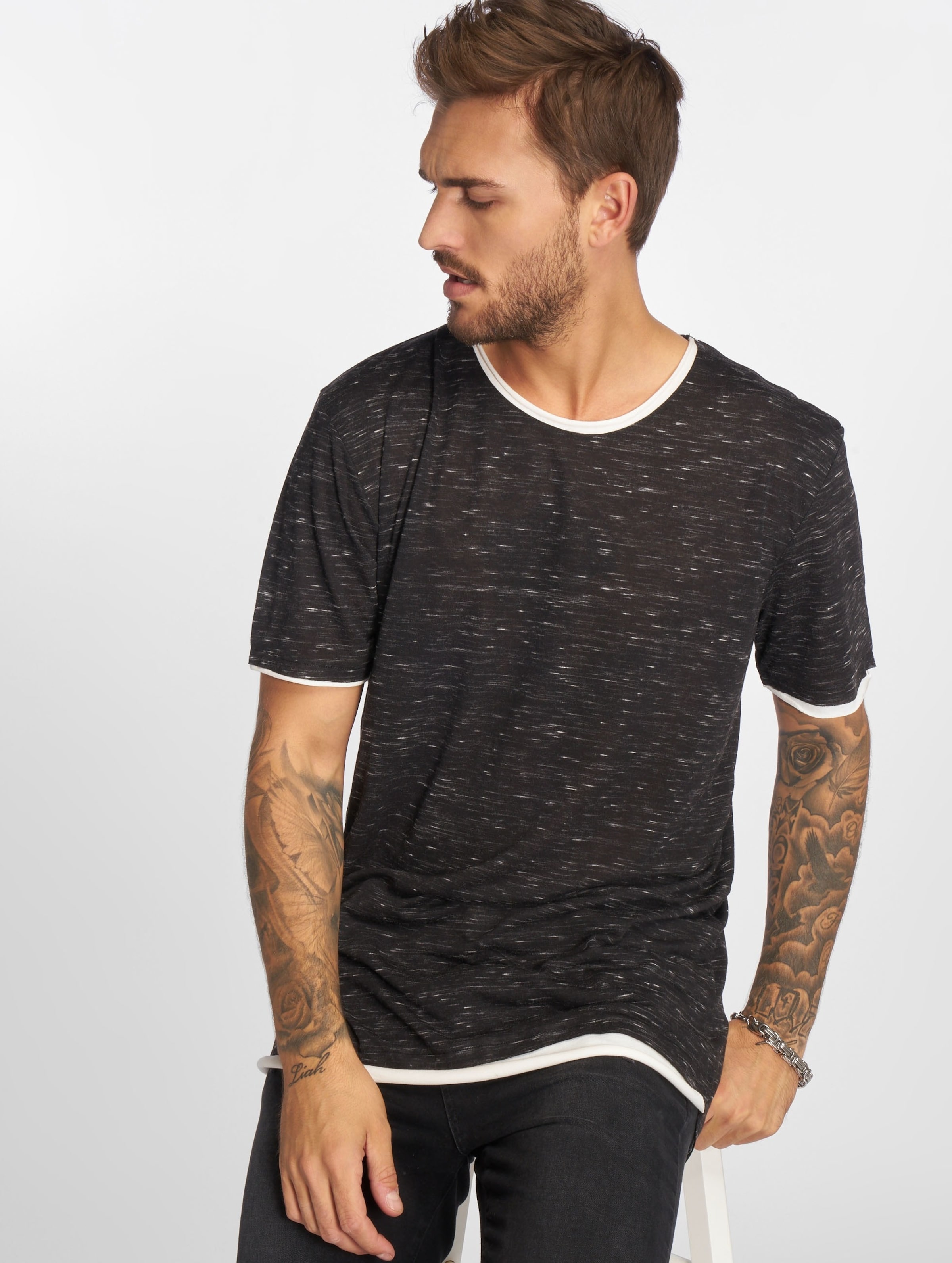 VSCT Clubwear 2 on 1 T-Shirt Mannen op kleur grijs, Maat S