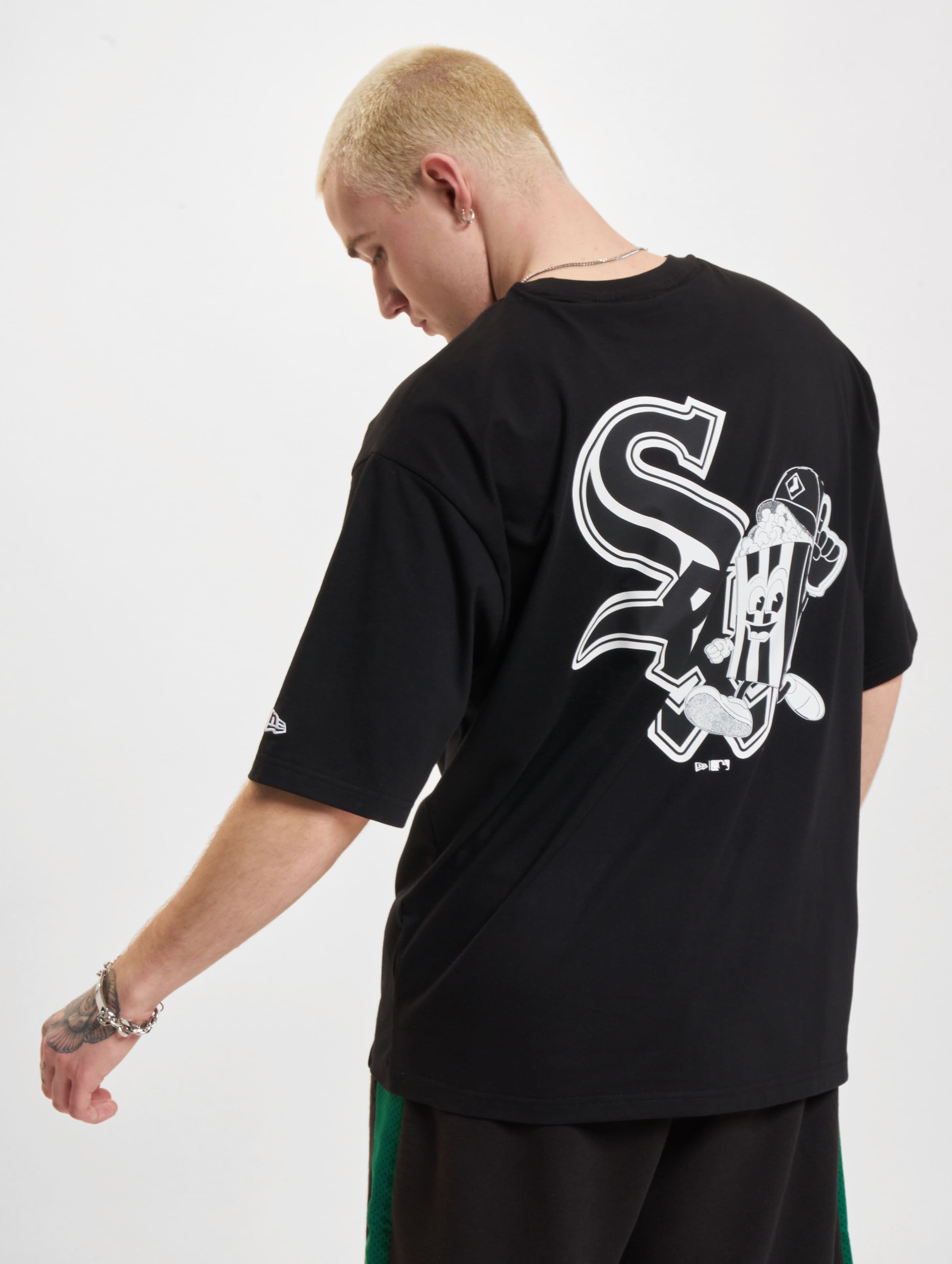 New Era MLB Food Graphic Oversized T-Shirt Mannen op kleur zwart, Maat XS