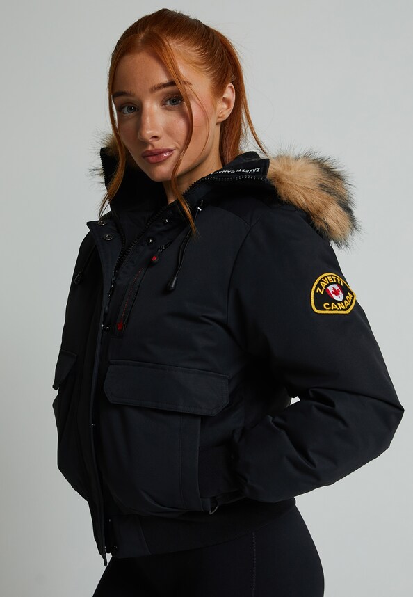 W GABELLIA HOODED BOMBER JACKET-0
