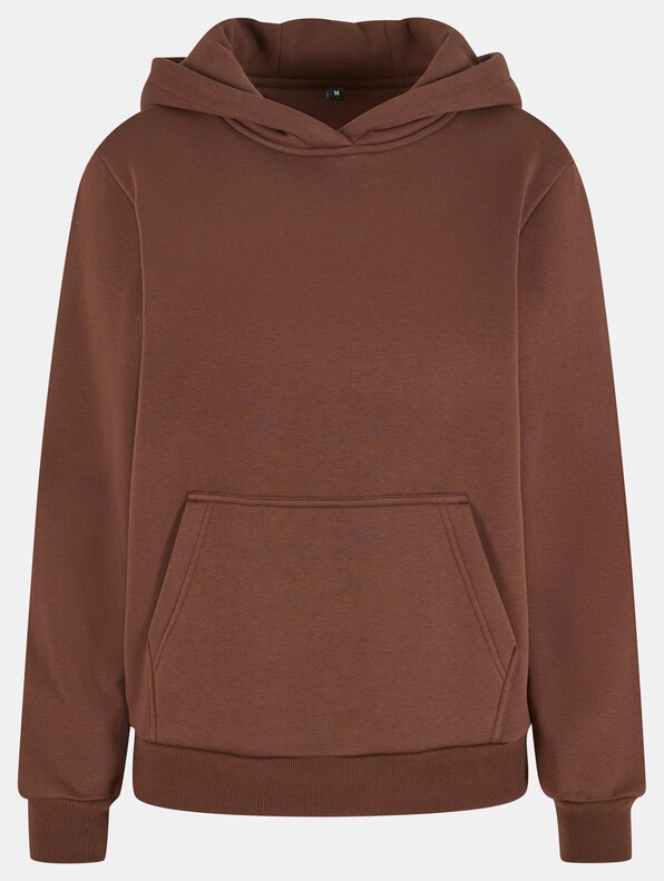 Build Your Brand Ladies Fluffy Hoody-0