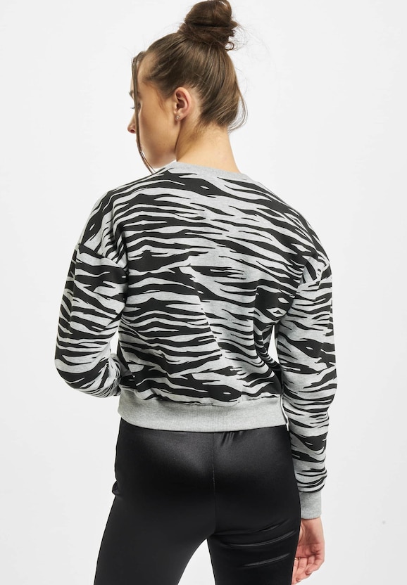 Ladies AOP Short Tiger Crew-0