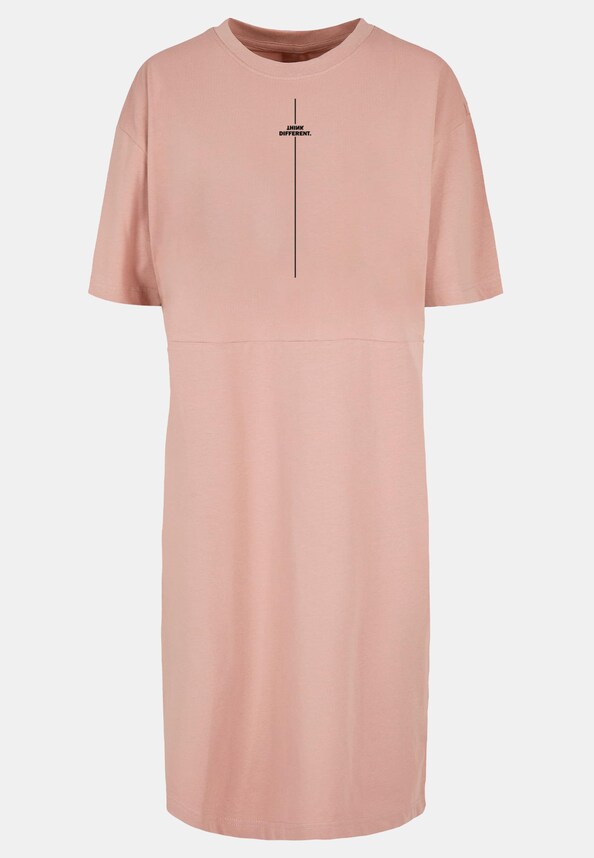 Ladies Think Different Oversized Slit Tee -2