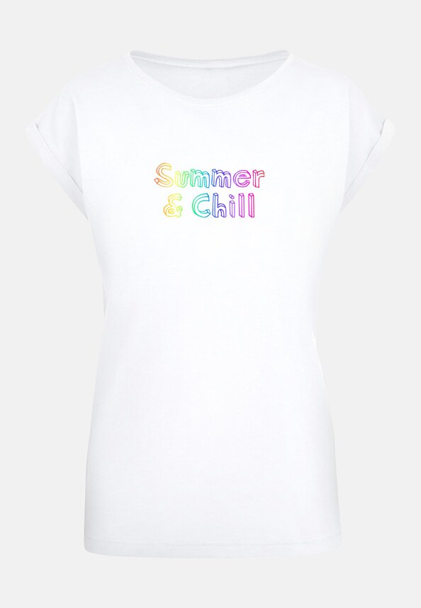 Ladies Summer And Chill Rainbow Extended Shoulder-2