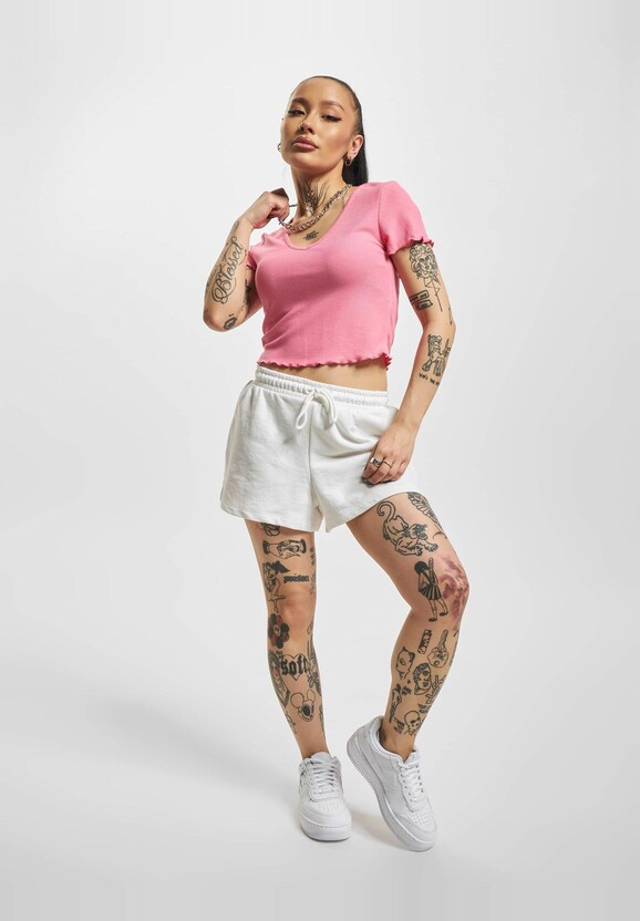 Kika V Neck Crop-3