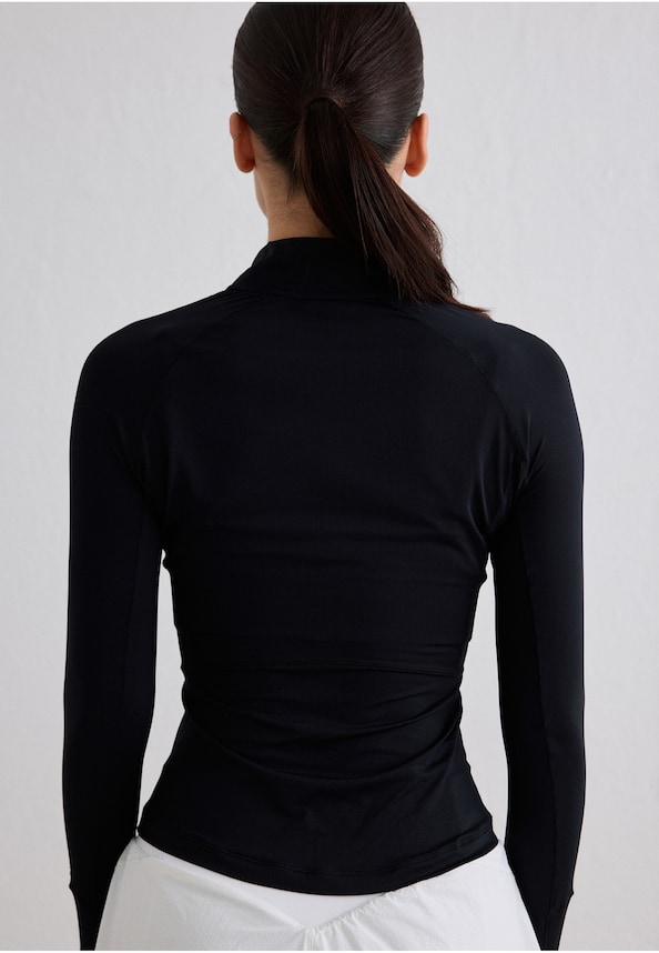 Running Zip Long Sleeve-1