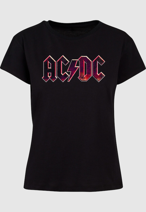 Ladies ACDC - Distressed Logo Box Tee-2