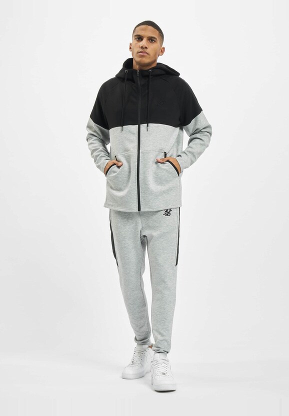 Sik Silk Motion Tape Zip Through Hoody Sweat Suit-7