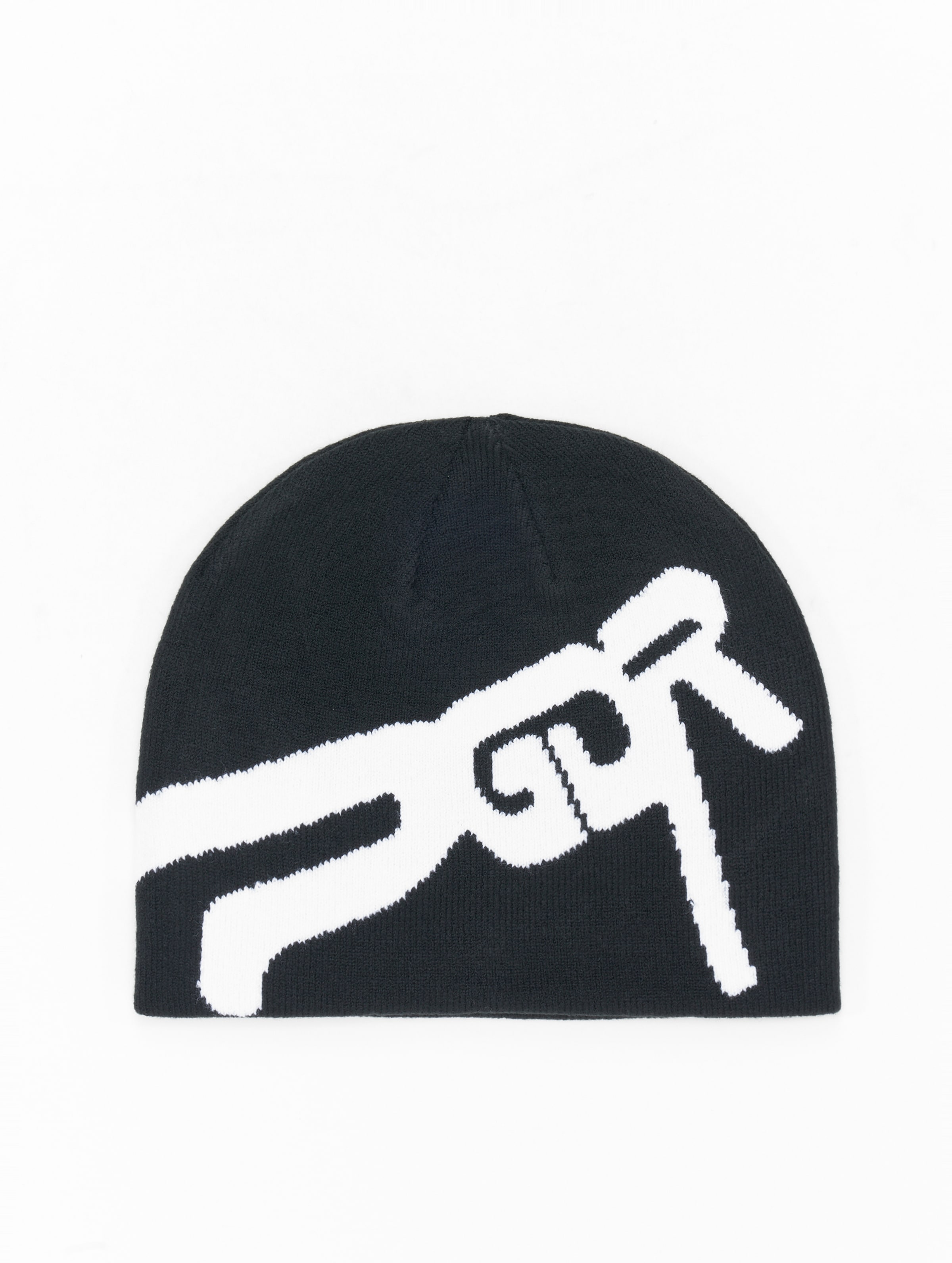 PEGADOR Feala Jaquard Beanie Vrouwen op kleur zwart, Maat ONE_SIZE