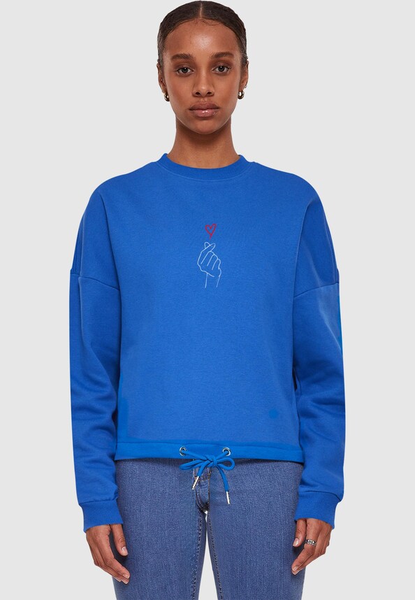 Ladies K Heart Oversize Crewneck-0