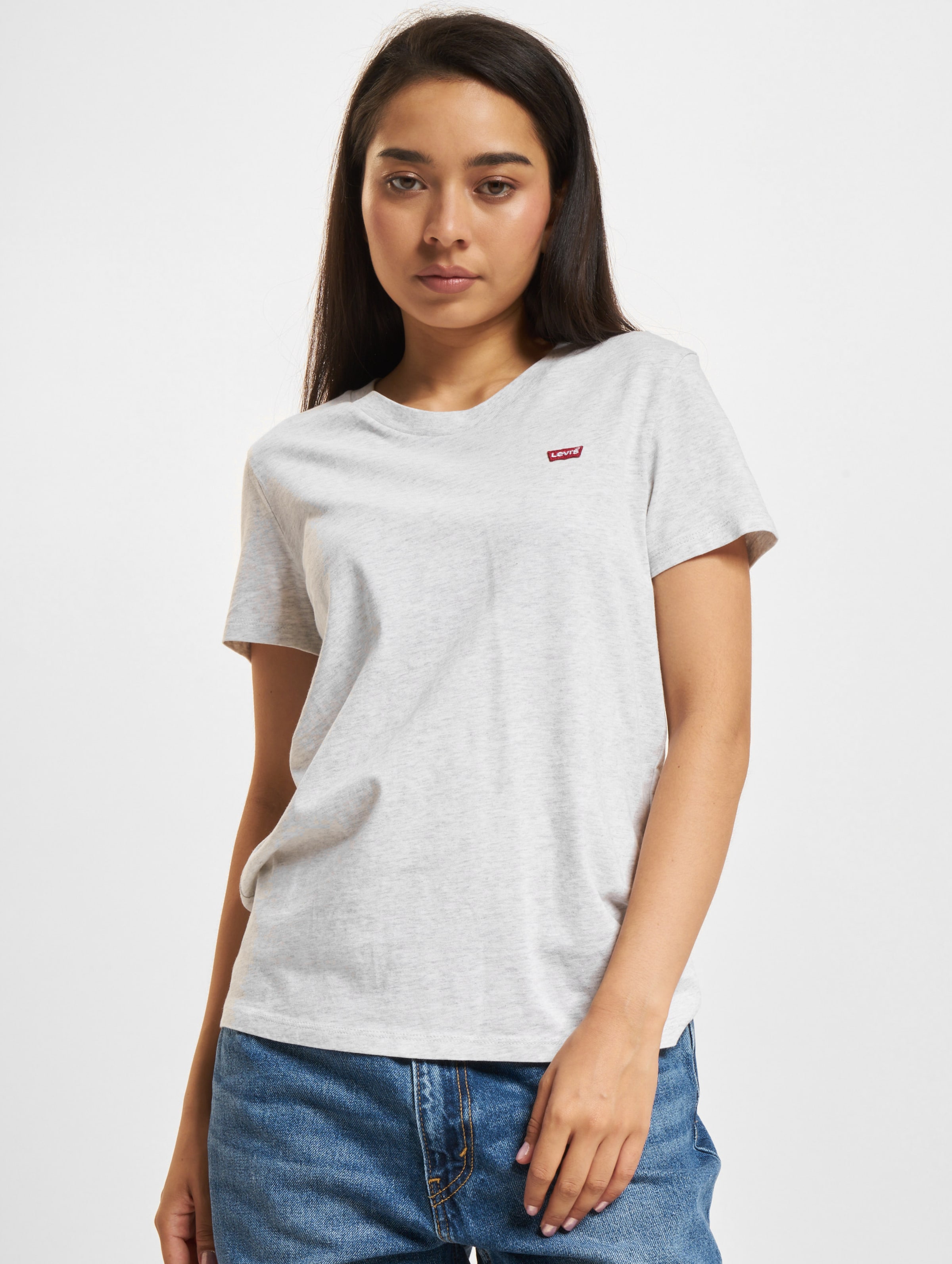 Levi's Levis Perfect T-Shirt Frauen,Unisex op kleur grijs, Maat XS