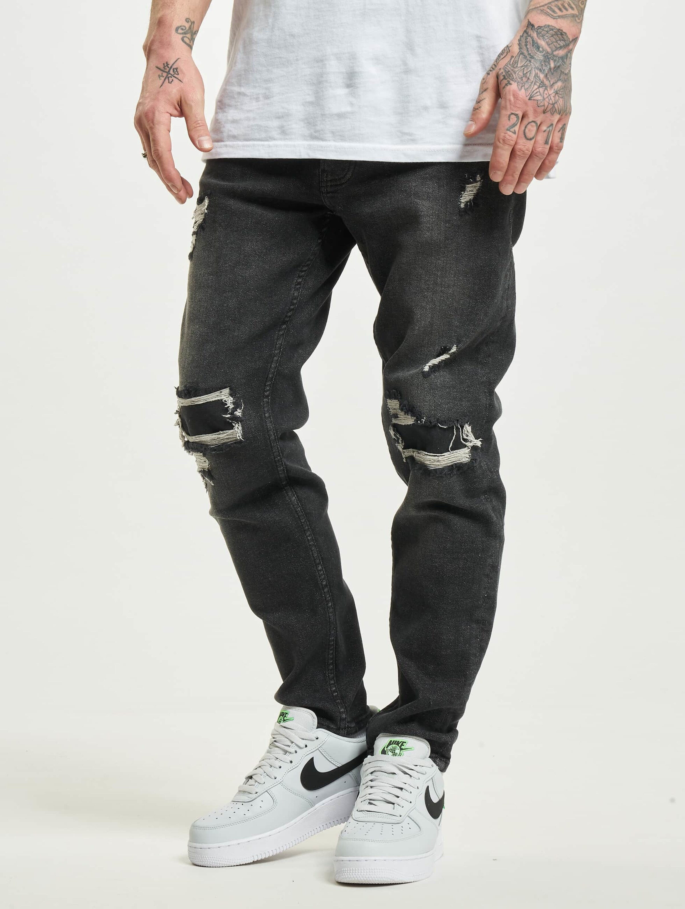 2Y Elvir Slim Fit Jeans Mannen op kleur grijs, Maat 31