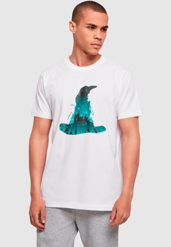 Harry Potter - Hogwarts Silhouette Basic T-Shirt-0