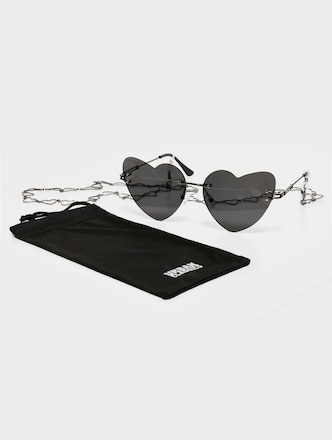 Sunglasses Heart With Chain