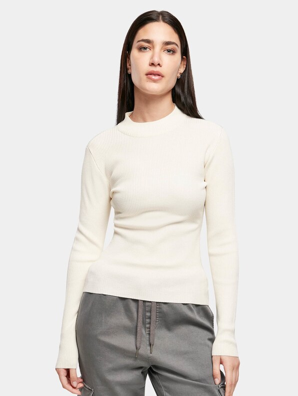Ladies Rib Knit Turtelneck-0