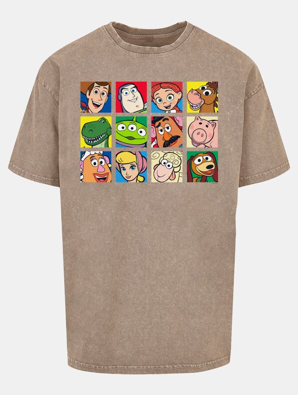 Toy Story - Character Squares Acid Washed Oversize-2