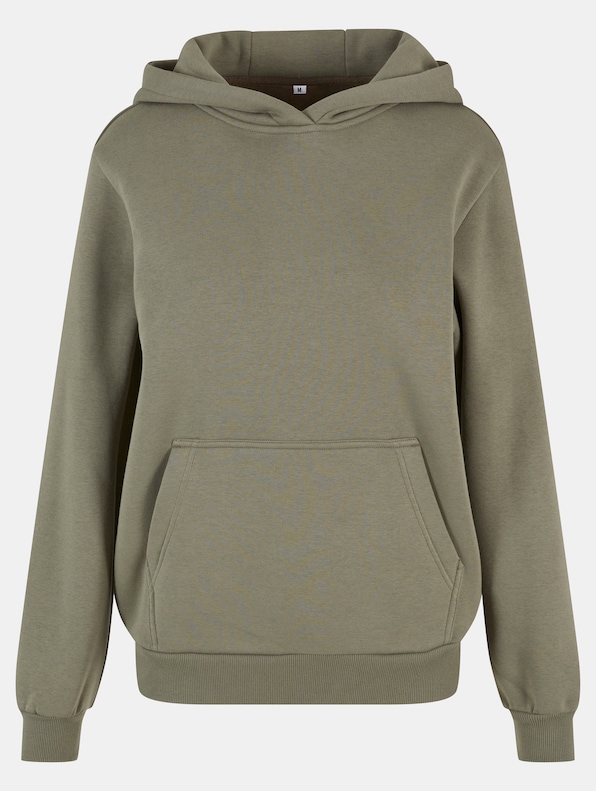 Build Your Brand Ladies Fluffy Hoody-0