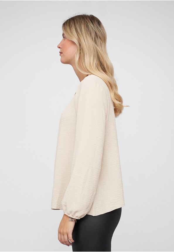 Longsleeve Blouse with Necklace-2