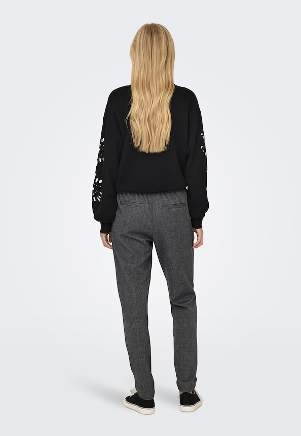 ONLPOPTRASH-ELISE EASY MELANGE PANT NOOS-1
