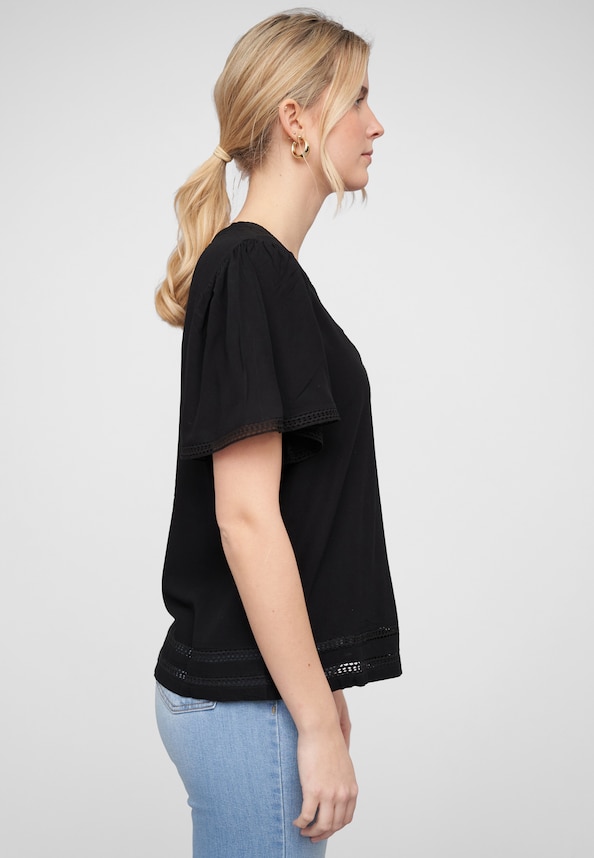 VIVISIA V-NECK 2/4 SLEEVE TOP-3