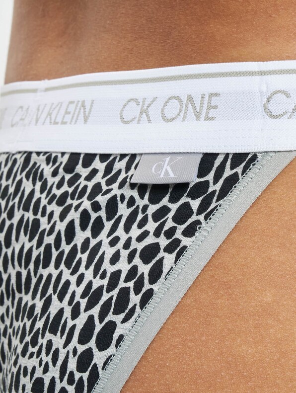Calvin Klein Women's CK One High Waist Brazilian Brief, Block Logo