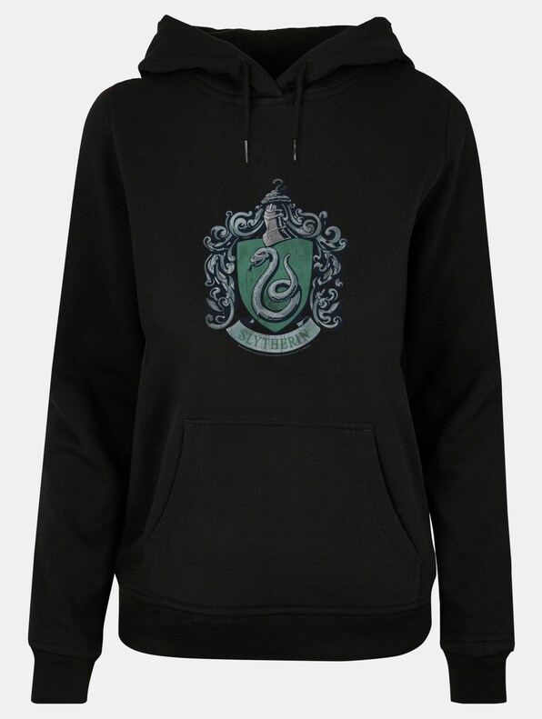 Ladies Harry Potter - Distressed Slytherin Crest -0