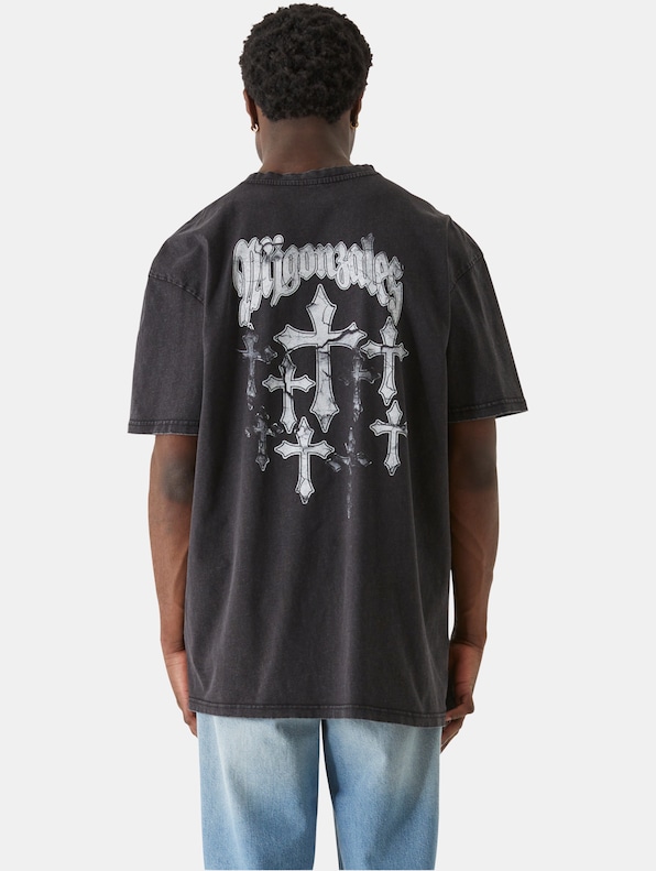 Heavy Oversized Acid Washed Faded Faith-1
