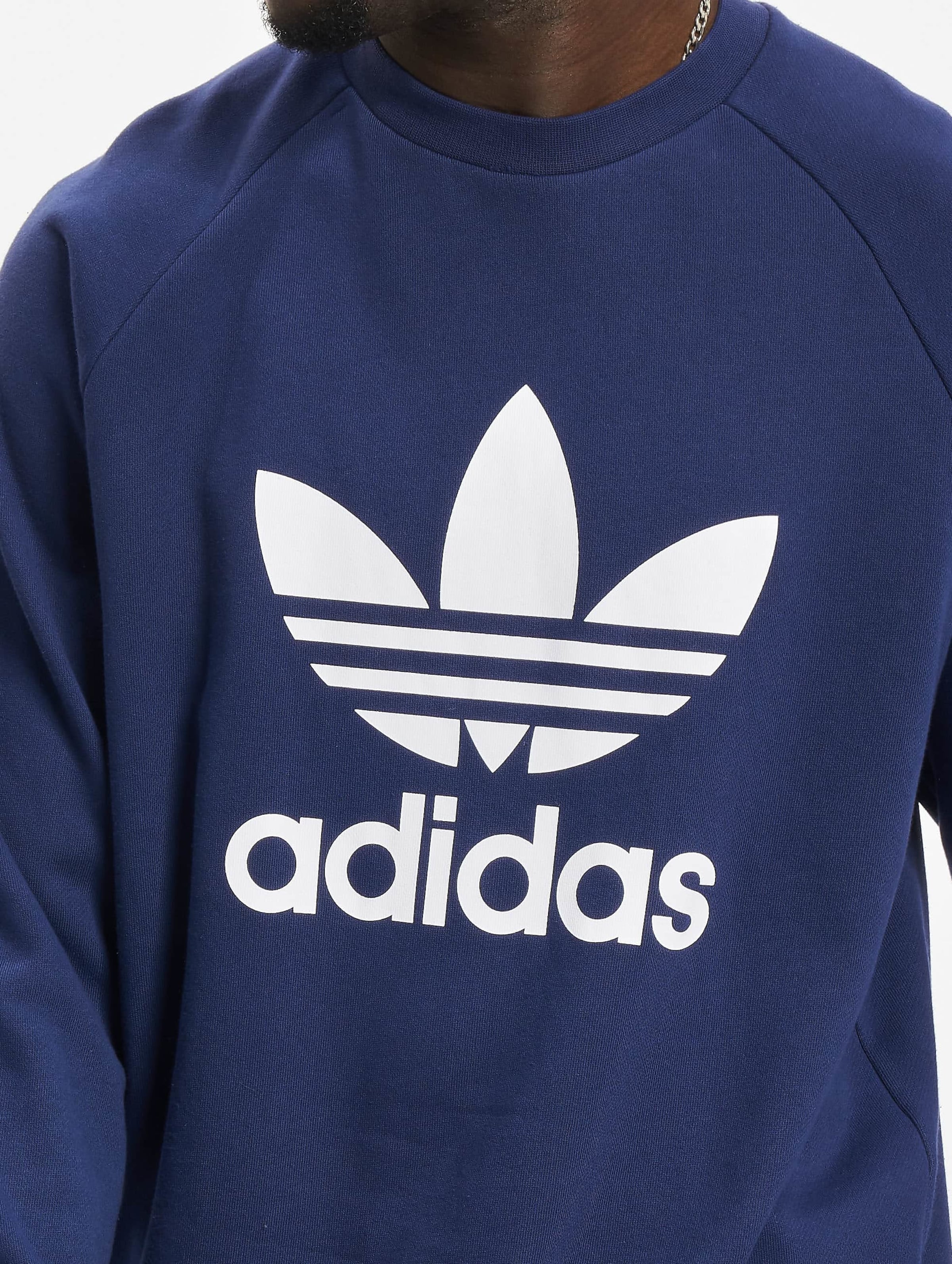 Adidas trefoil crew discount sweatshirt