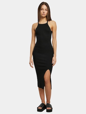 Midi Rib Knit Crossed Back