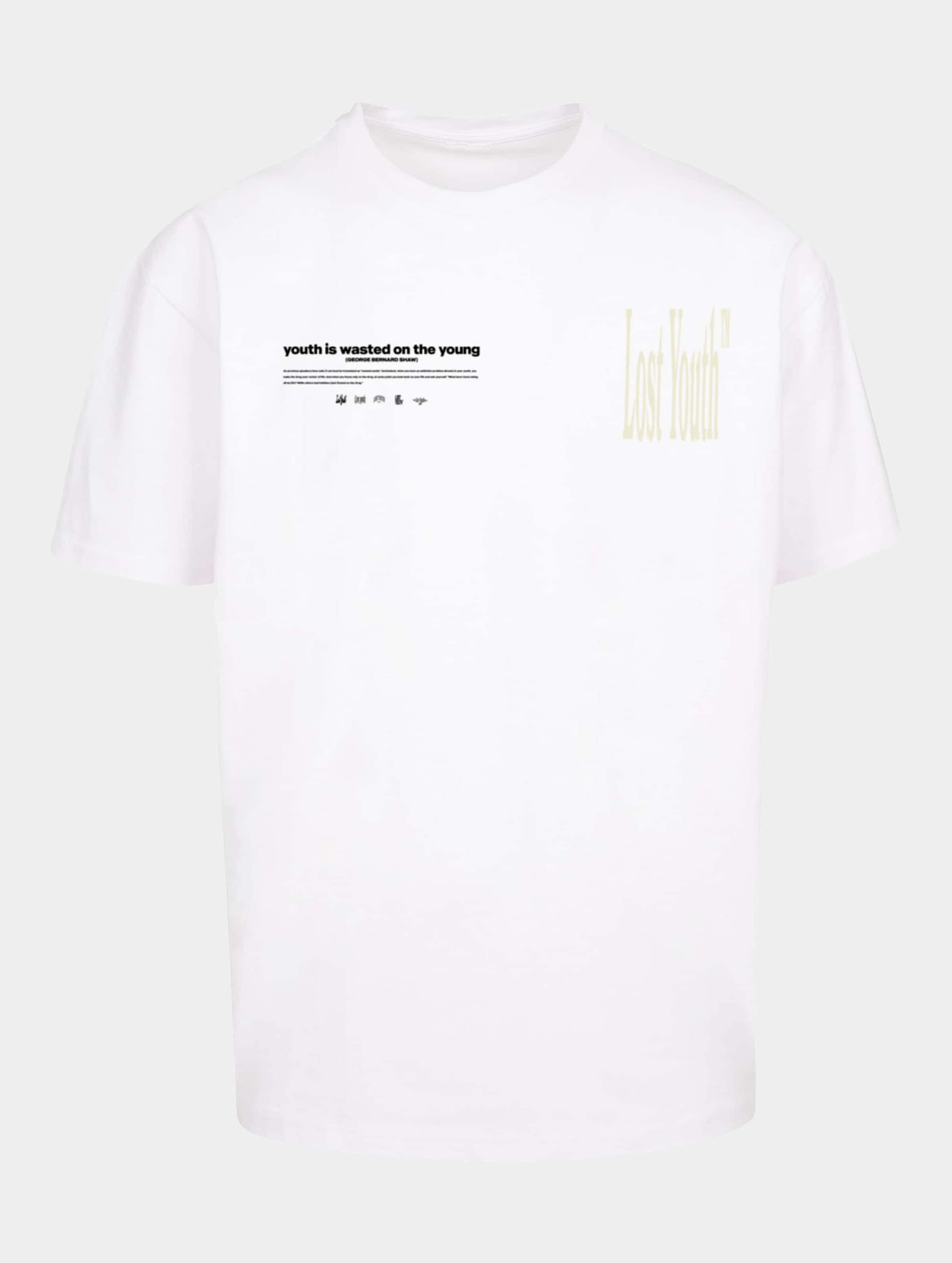 Lost Youth LY TEE- ICON V.1 Mannen op kleur wit, Maat XS
