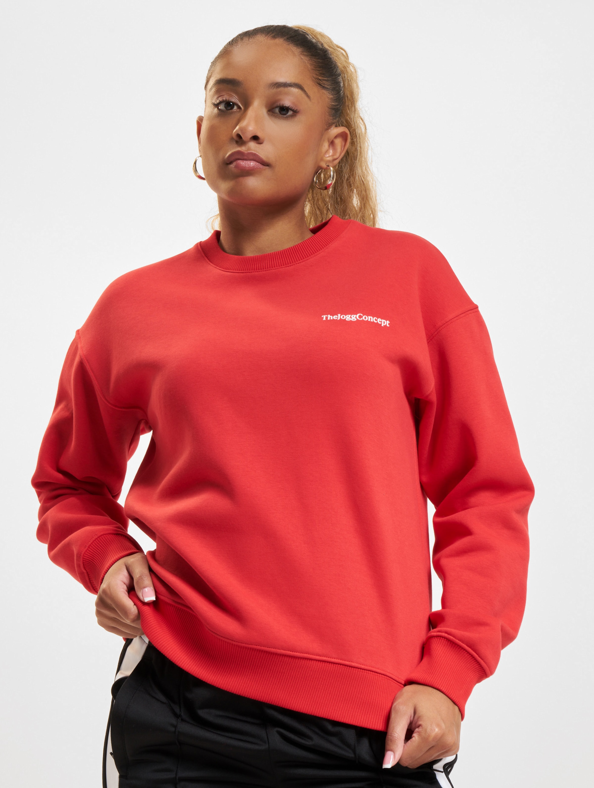 TheJoggConcept Sage Sweat Pullover op kleur rood, Maat M