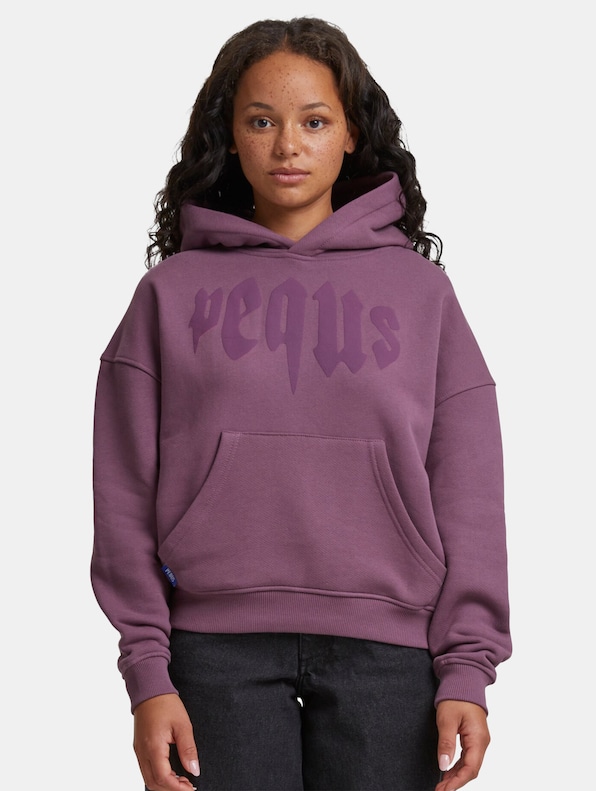 PEQUS Cropped Mythic Logo Hoodies-2