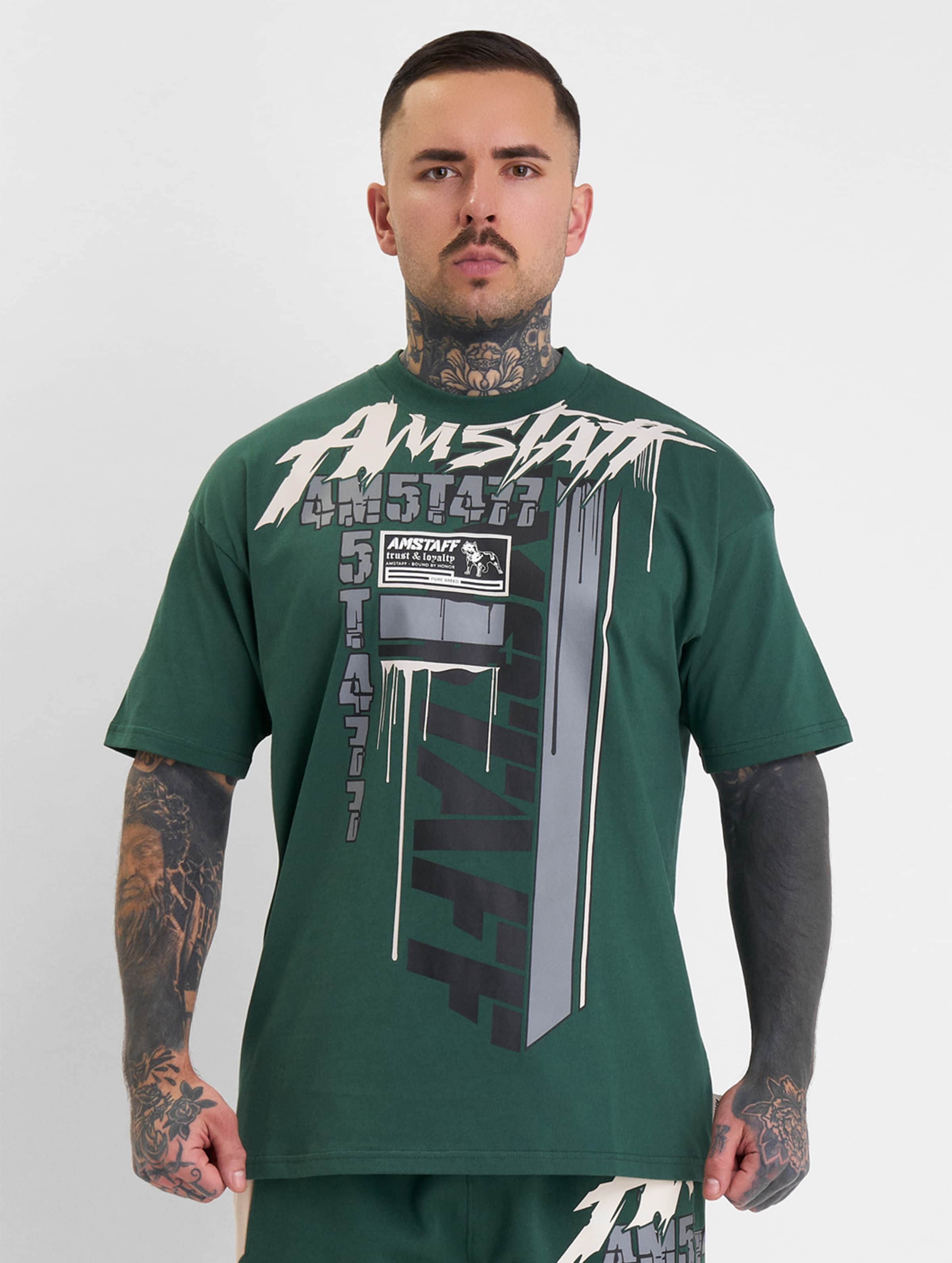 Amstaff Cary T-Shirt Mannen op kleur groen, Maat S
