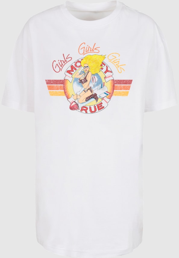 Ladies Motley Crue - Bomber Girl Oversized Boyfriend Tee-2