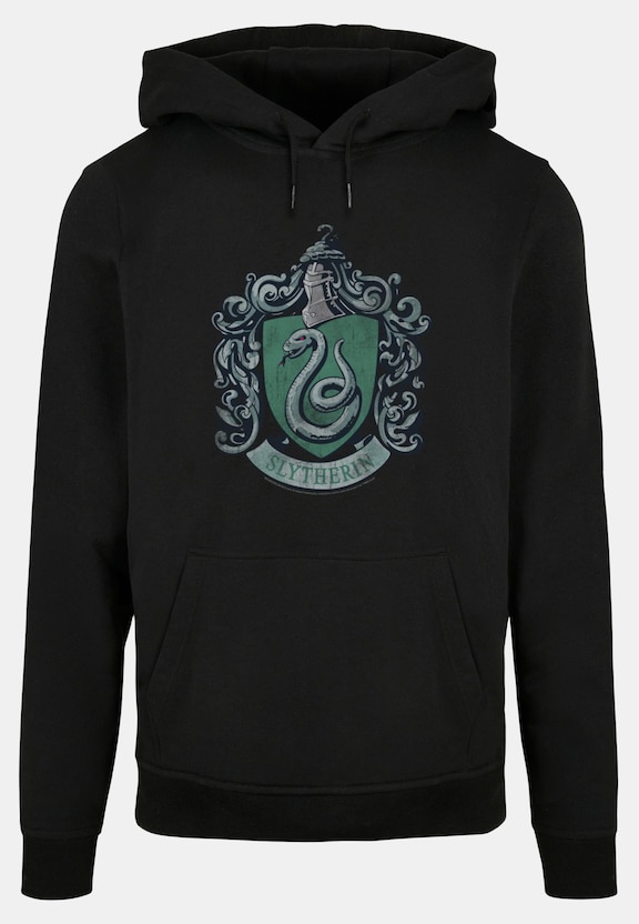 Harry Potter - Distressed Slytherin Crest Hoody-4