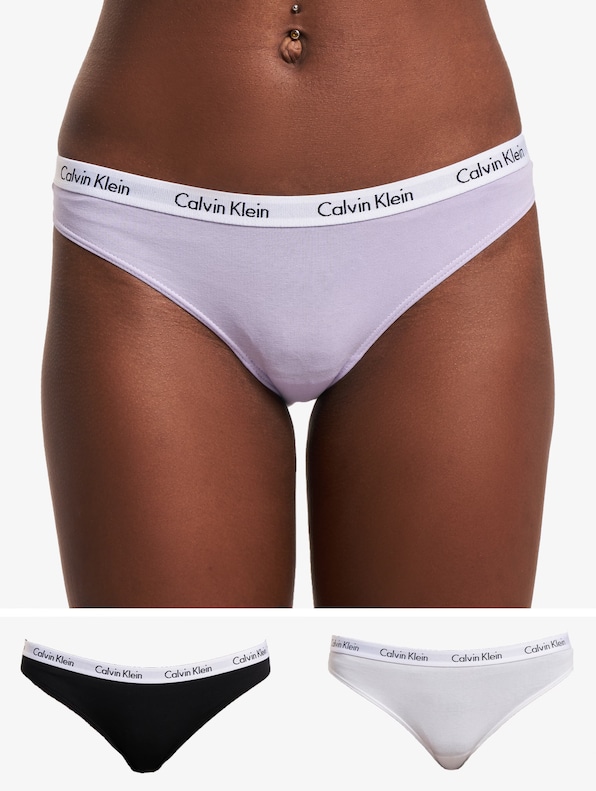Calvin Klein Underwear 3 Pack Slip Black/White/Pastel-0