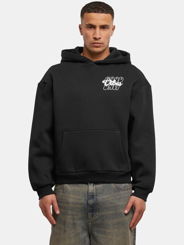 Mister Tee Good Vibes Wording Fluffy Hoody-2