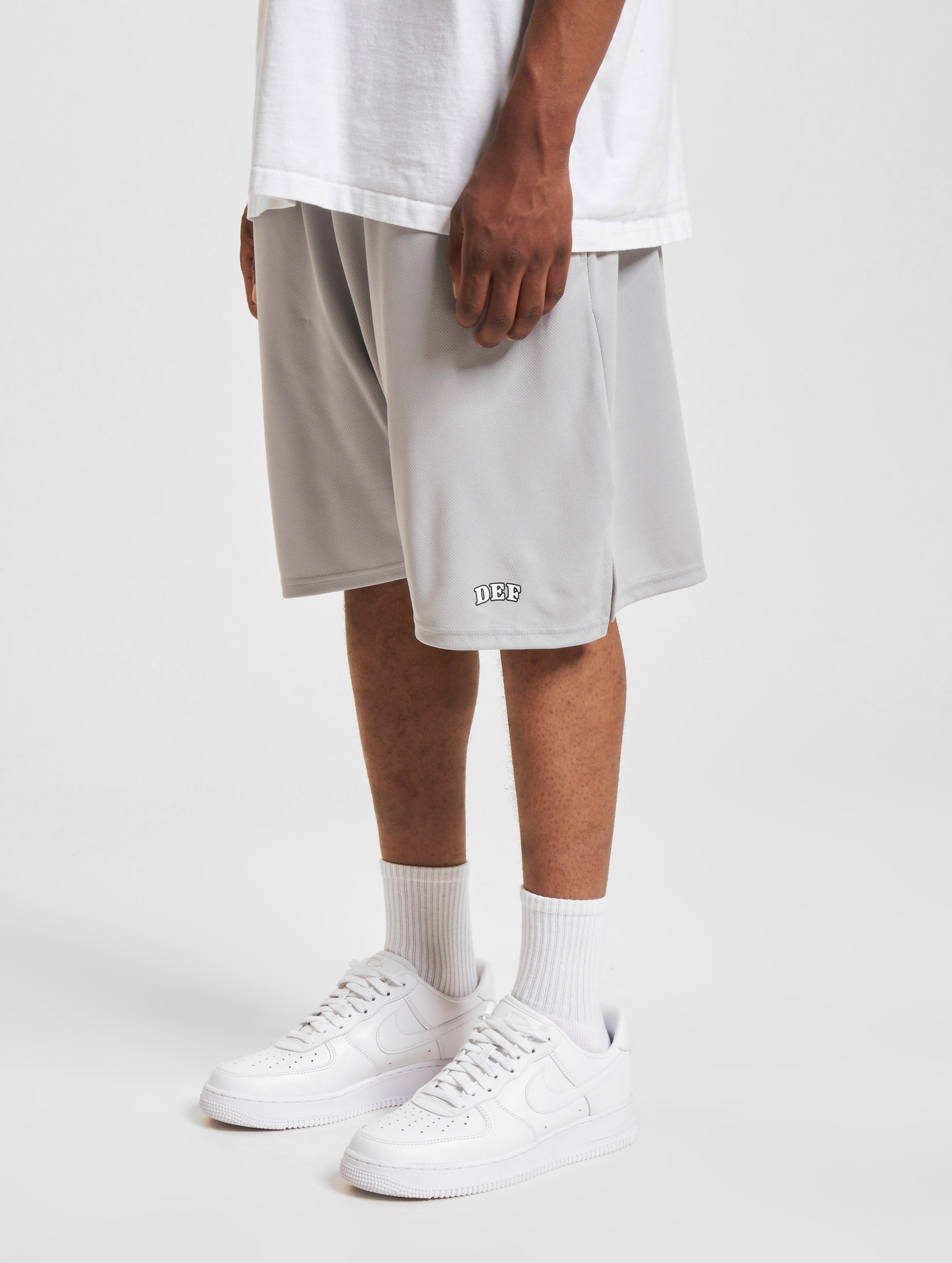 DEF Mesh Shorts Männer,Unisex op kleur grijs, Maat S