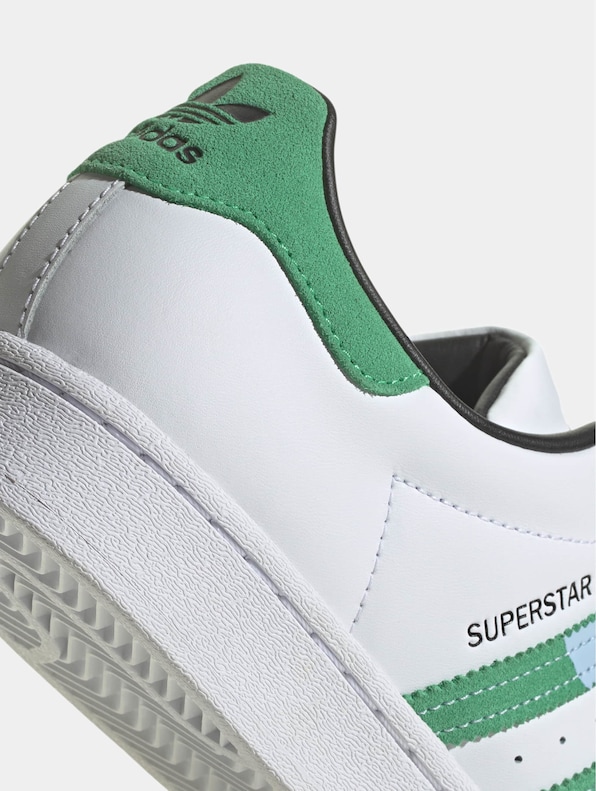 Adidas Originals Superstar Sneakers Ftwr White/Semi Screaming Green/Blue-5
