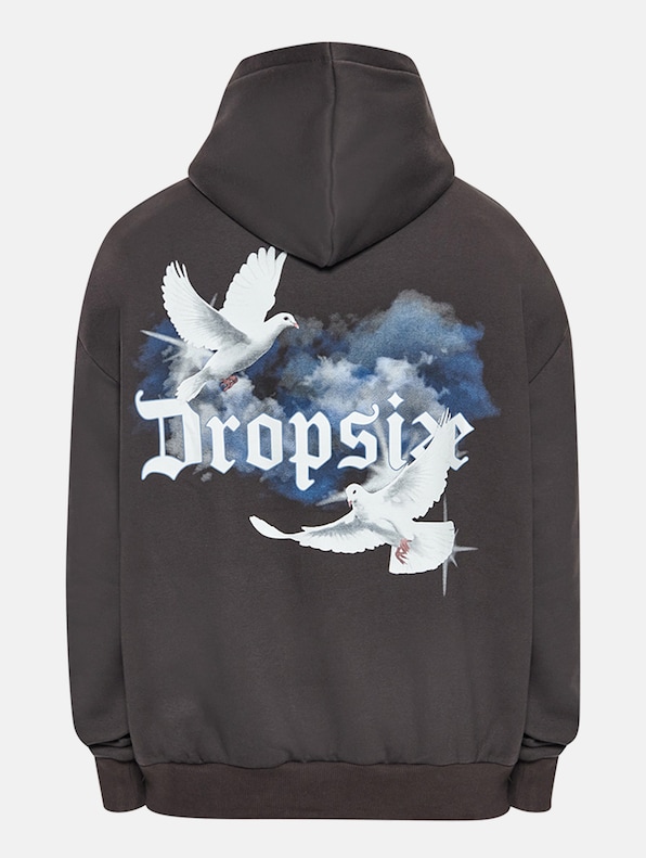 Dropsize Heavy Cloud Dove Hoodies-5