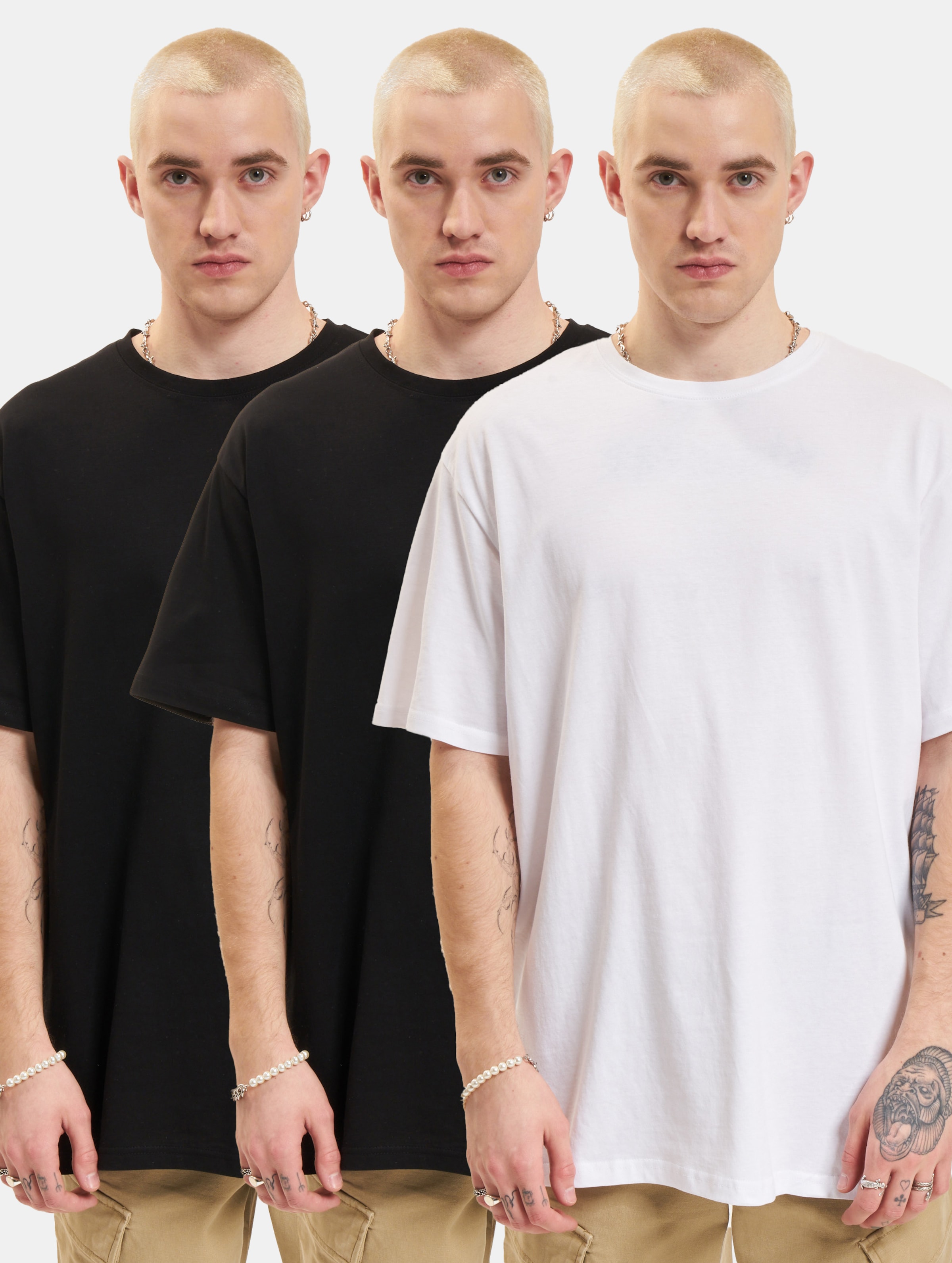 Denim Project 3 Pack Box T-Shirts Mannen op kleur zwart, Maat XL