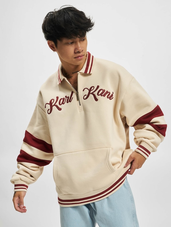 Script Half Zip Polo Jumper-0