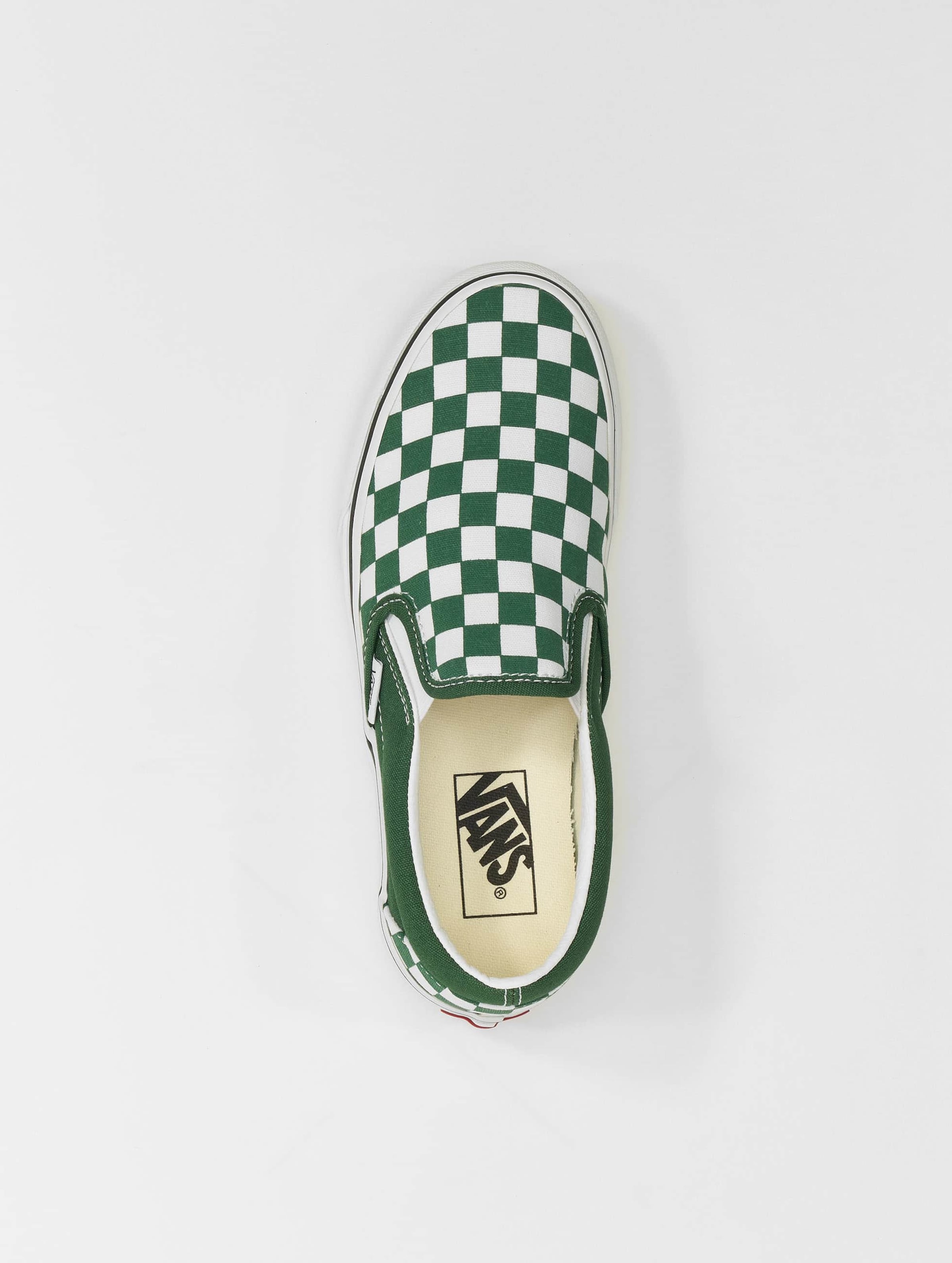 Vans slip ons on sale green